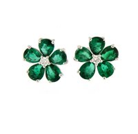 Orecchini Soranzo Gioielli Donna Pietre Preziose in Oro bianco Smeraldo 2.82 Ct BCO10367186 - BCO10367186